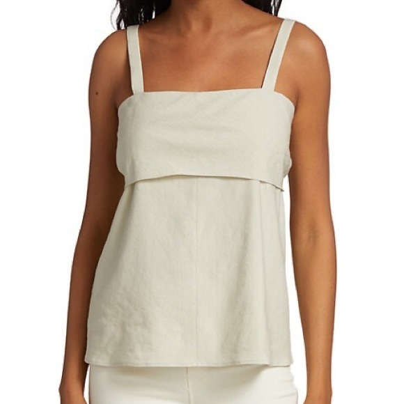 NWT Theory Tie Back Top Sandalwood New Crunch | Size M - Picture 3 of 13